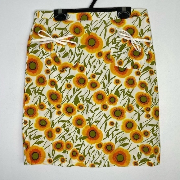 Isaac Mizrahi designer floral retro mini skirt - Picture 1 of 6